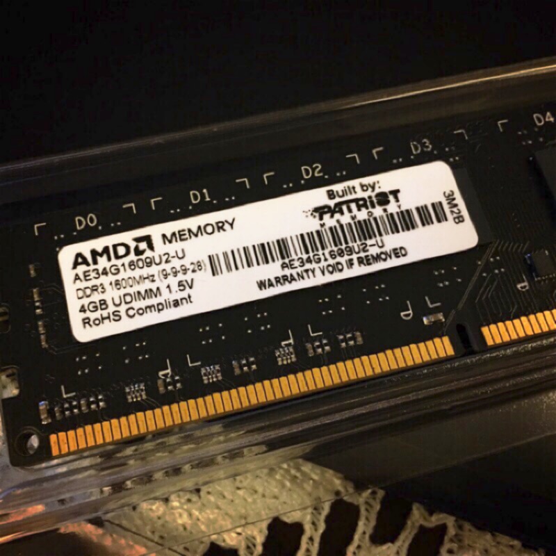 AMD ddr3 1600 4g 記憶體 二手零件