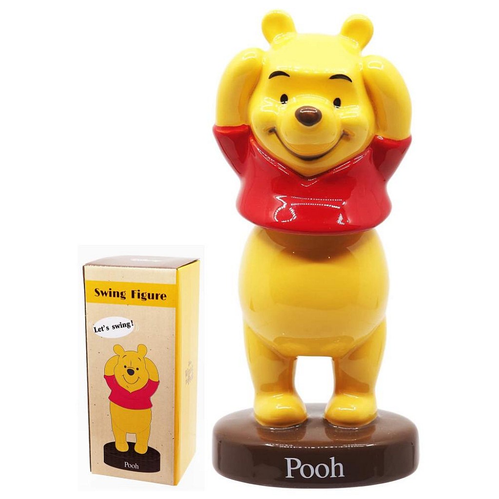 迪士尼 DISNEY 小熊維尼 POOH 陶瓷搖頭擺飾