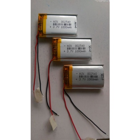 3顆1組 僅剩1組 802540 3.7v 鋰聚合物電池 厚8寬25長40mm 容量1000mAh 充電式鋰電池