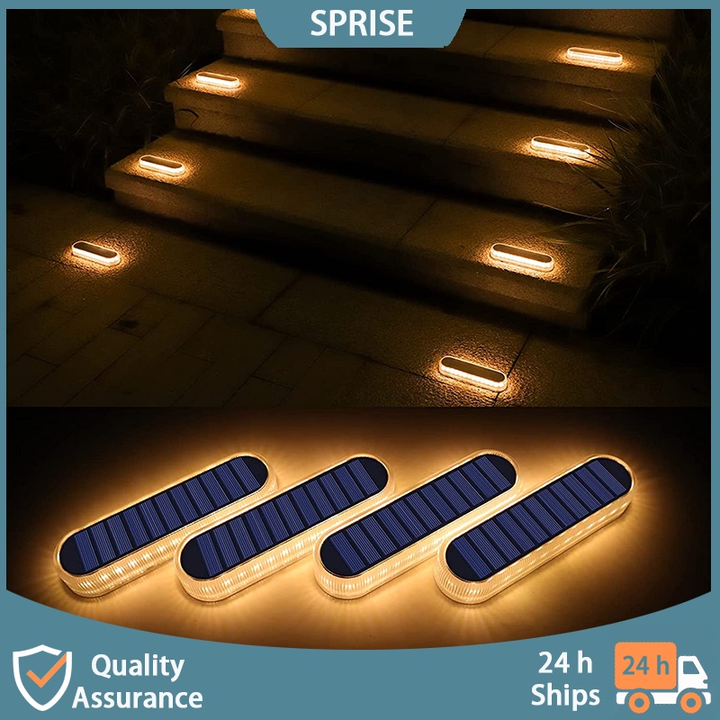 Sprise Strip 太陽能 LED 小夜燈戶外照明防水大太陽能充電階梯燈,適用於階梯、通道、車道、花園、走道、庭院