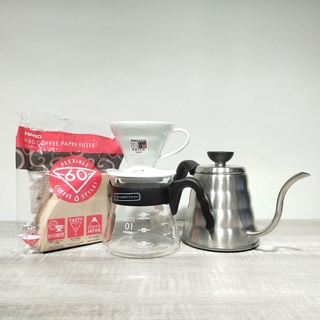 (防撞完整包裝 出貨很快) HARIO V60玻璃濾杯組咖啡壺 咖啡壺 玻璃濾杯 濾杯 手沖咖啡 瓦莎咖啡