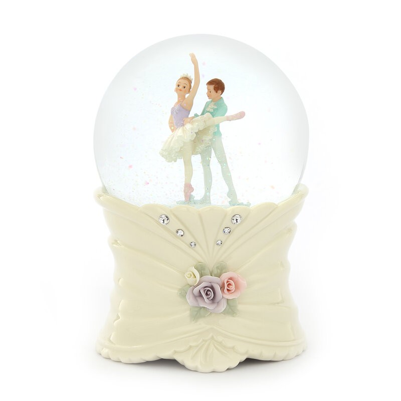 【哈比屋音樂盒】 雙人芭蕾 水晶球音樂盒