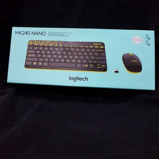 A0313_7 羅技 Logitech 無線滑鼠鍵盤組 MK240 nano 黑