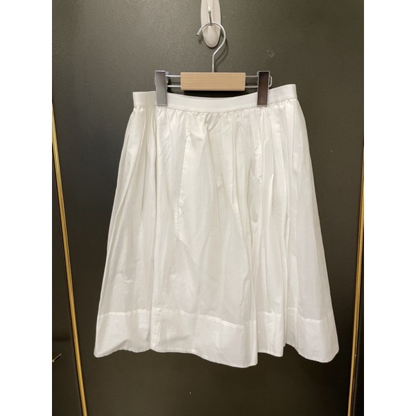 （全新）女裝Uniqlo白色雙層棉質裙