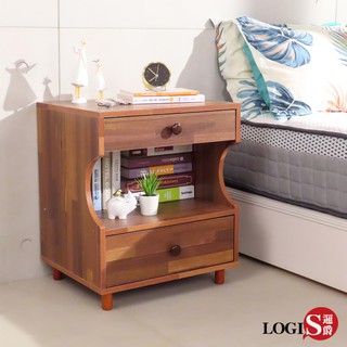 LOGIS 台灣製 時尚床頭櫃LS-36 小茶几 北歐抽屜床邊櫃 儲物櫃 收納置物架 床邊桌 臥室櫃