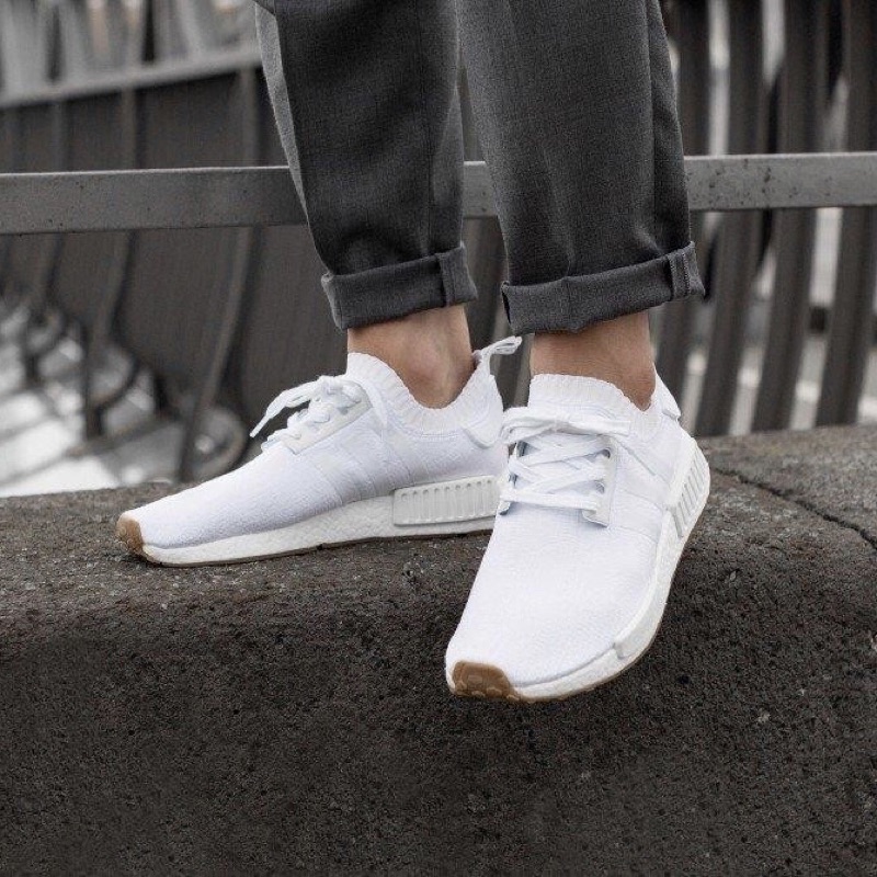 adidas originals nmd_r1 pk trainers in white by1888