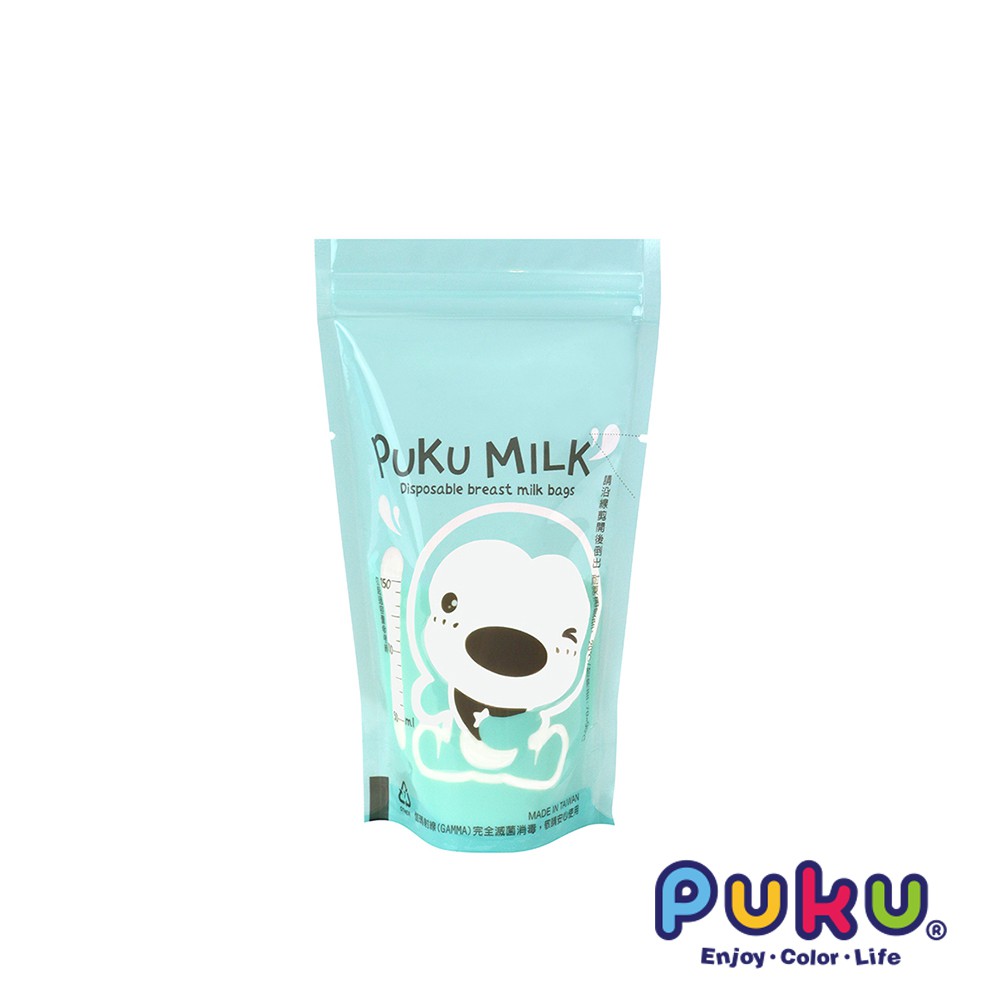 PUKU藍色企鵝 站立式母乳儲存袋150ml20枚入