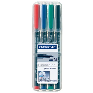 +富福裡+德國 施德樓 STAEDTLER 1.0mm 油性萬用投影筆-M 4色組 MS317WP4
