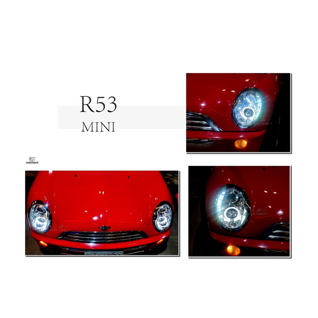 》傑暘國際車身部品《全新 MINI R53 R50 R52 COOPER MINI ONE 晶鑽 R8燈眉 頭燈 大燈