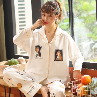 韓版 精緻高品質款 寬鬆可外穿居家服 甜美可愛公主風 俏皮卡通圖案 舒適好穿 精梳棉材質 H26
