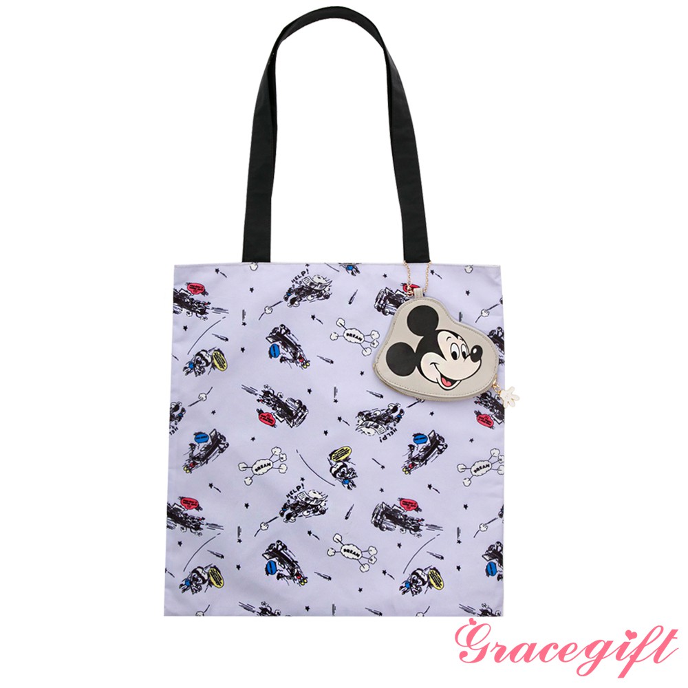 [Grace Gift] 迪士尼米奇款漫畫風吊飾購物袋