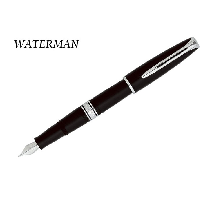 Penworld 法國製waterman威迪文查理斯登黑桿白夾鋼筆18k F尖w0701030 蝦皮購物