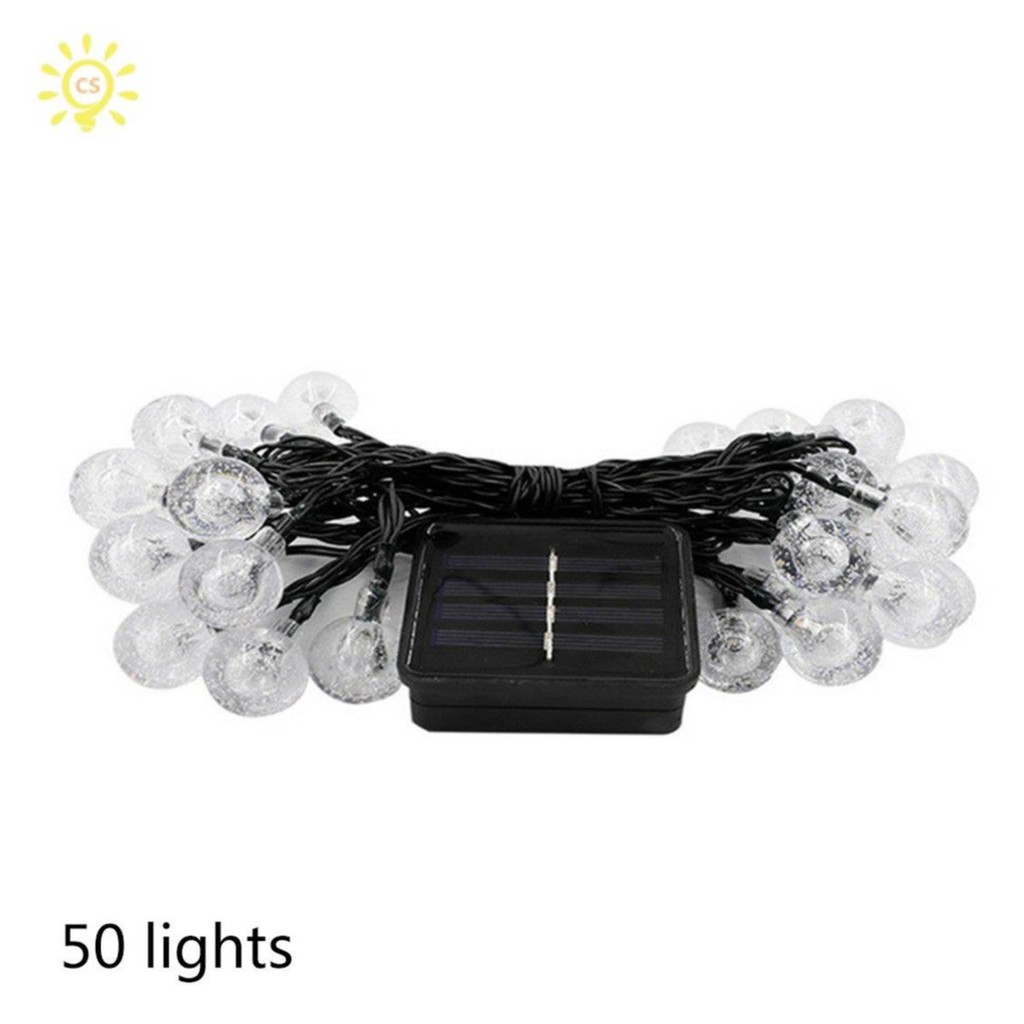 7m太陽能LED燈籠串50燈聖誕節花園節日裝飾 clickstorevip