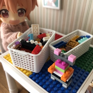 🎪樂寶屋🎪娃用積木、收納籃☁️森林家族模擬家具配件娃娃屋場景適用