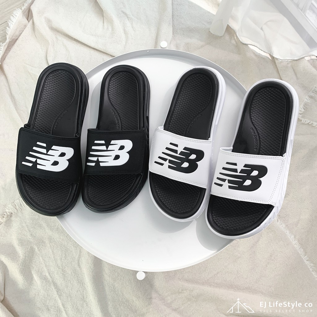 -EJ- NEW BALANCE NB 軟底 魔鬼氈 拖鞋 SD1501GBK 黑 SD1501GWT 白黑 米 男女鞋