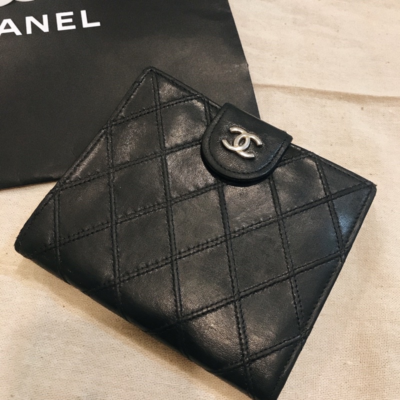 1990s Vintage Chanel Bifold Wallet 1990年經典老香皮夾