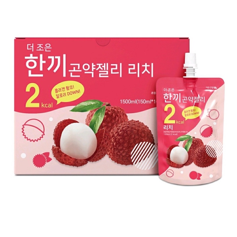韓國🇰🇷低熱量/魔芋果凍/荔枝提取物和膠原蛋白&amp;维生素c)/無糖2kcal/150ml