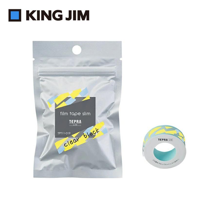 KING JIM TEPRA LITE熱感式標籤薄膜自黏膠帶/ 透明方塊/ 11mm/ TPT11-019 eslite誠品
