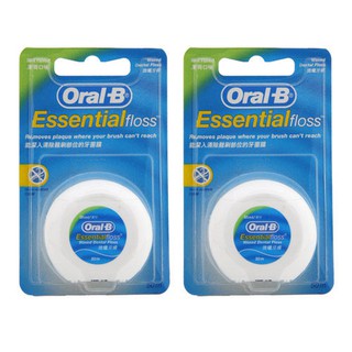 oral-b 歐樂b 新改良牙線-薄荷微蠟 (50m*2件) 牙線【杏一】