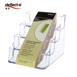 Deflect-o 迪多 70841 壓克力立式名片架(4層4格) / 個