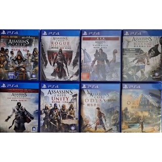 【PS5可玩】全新 PS4遊戲片 中文版 刺客教條4黑旗奧德賽叛變維京紀元埃齊歐合輯大革命梟雄起源編年史三部曲刺客教條3