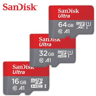 SanDisk 晟碟 16GB 32GB 64GB Ultra microSD UHS-I 記憶卡 手機/行車記錄器適用