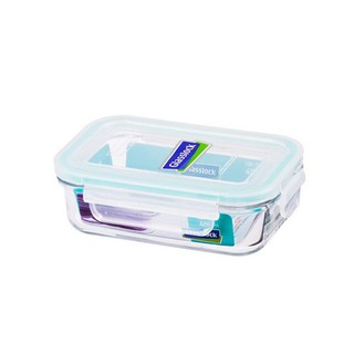 Glass Lock強化玻璃保鮮盒400ml長方型密封盒RP519便當盒副食品儲存盒-大廚師百貨