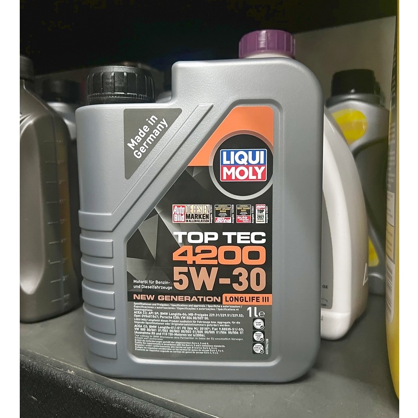 {飆} LIQUI MOLY 力魔 TOP TEC 4200 5W30 LONGLIFE III C3 汽柴油 機油