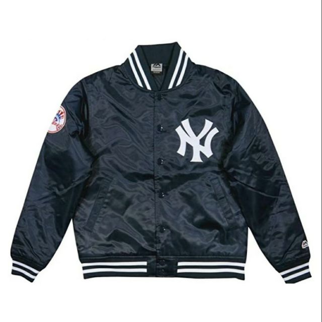 正品 紐約 洋基隊 YANKEES  防寒 棒球外套 夾克 嘻哈 饒舌 黑 深藍2色  尺寸M~XXL