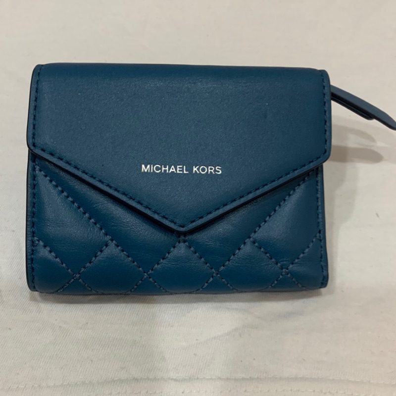 Michael Kors MK 菱格紋 信封式 短夾