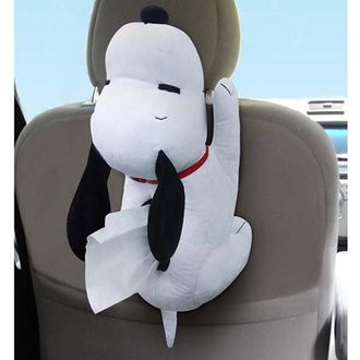 日貨史奴比車配史努比絨毛造型面紙套snoopy 面紙盒掛式面紙套面紙盒面紙套車用吊掛面紙套