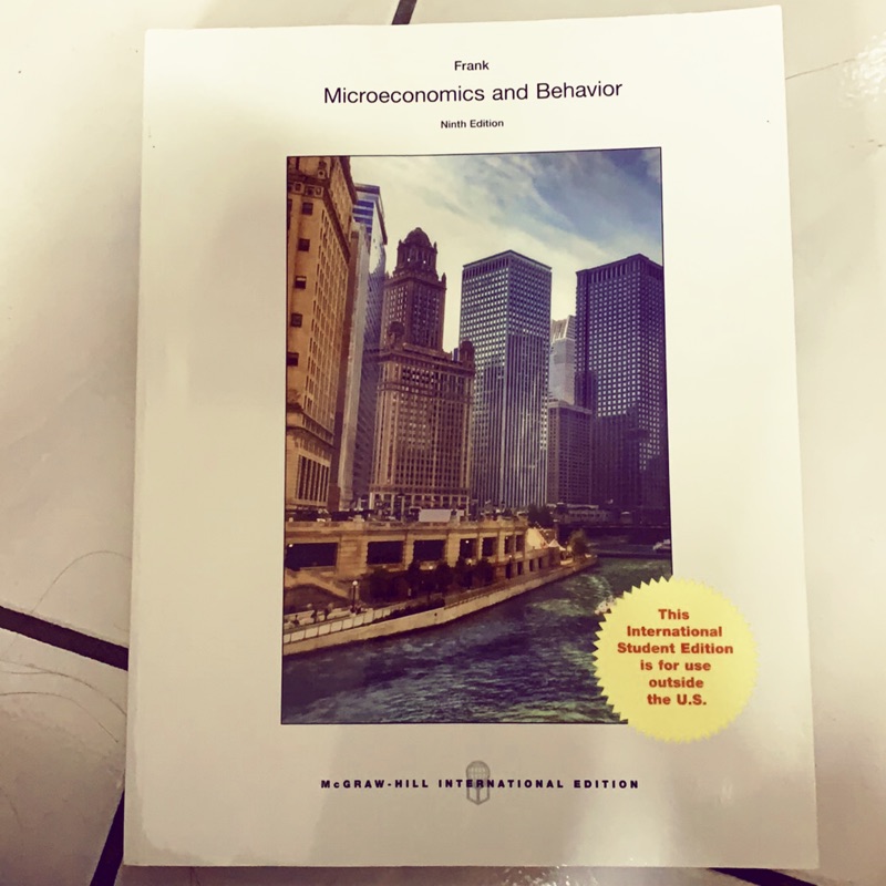 microeconomics and behavior ninth edition 9版 Frank著