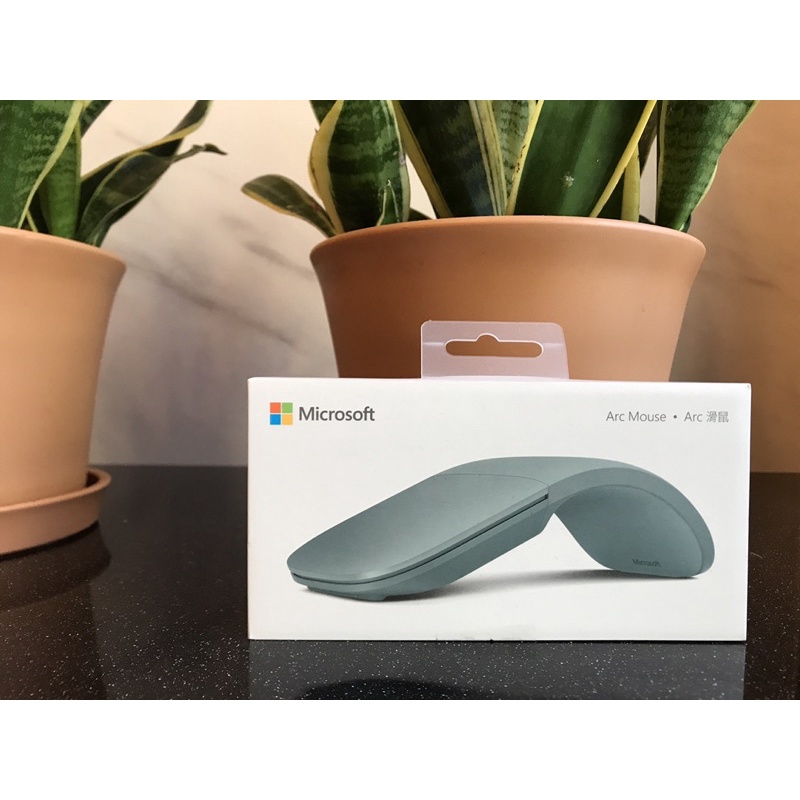 《Microsoft Surface Arc Mouse》微軟 藍芽 無線 滑鼠 鼠尾草色 全新未拆封