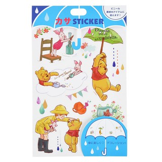 *B Little World * [現貨] 東京迪士尼專賣店限定商品/維尼雨傘輕便傘裝飾貼紙/POOH/東京連線