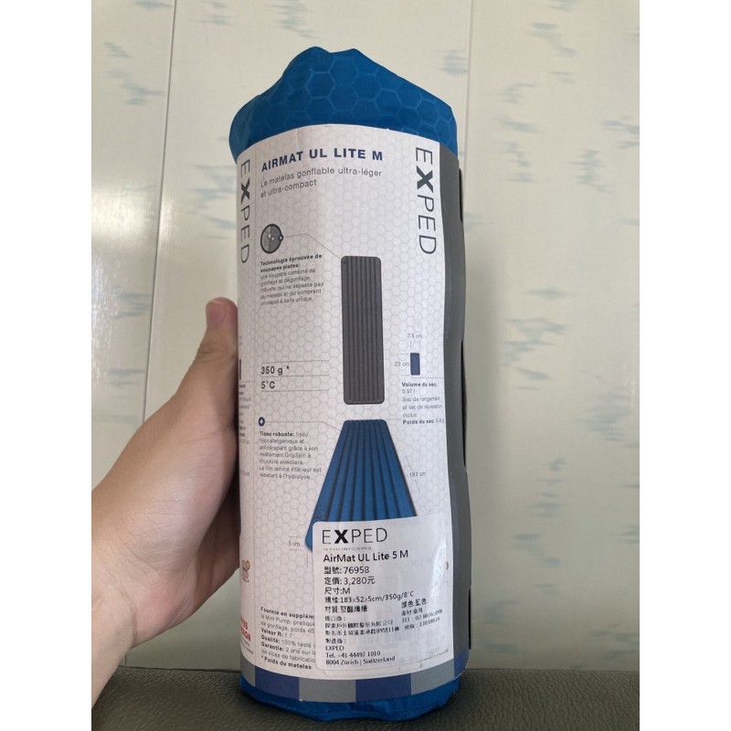 「已預訂」EXPED 瑞士 輕量充氣床墊 AirMAt UL Lite 5 M