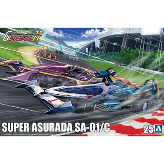 ≡MOCHO≡ 現貨 AOSHIMA 1/24 閃電霹靂車25 超級阿斯拉 SA-01/C 組裝模型