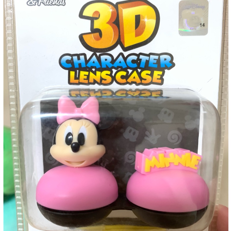 迪士尼 米妮 3D  隱形眼鏡盒 韓國