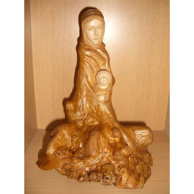 木雕聖母瑪利亞.木雕藝品