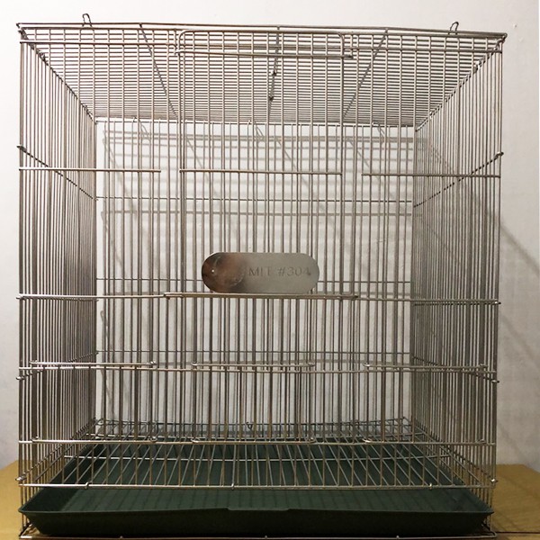 MIT 304不鏽鋼鳥籠-1尺4/1尺半/二尺/折疊白鐵籠/鳥籠/尺四/尺半/兩尺/2尺/鸚鵡籠/台灣製造/不鏽鋼