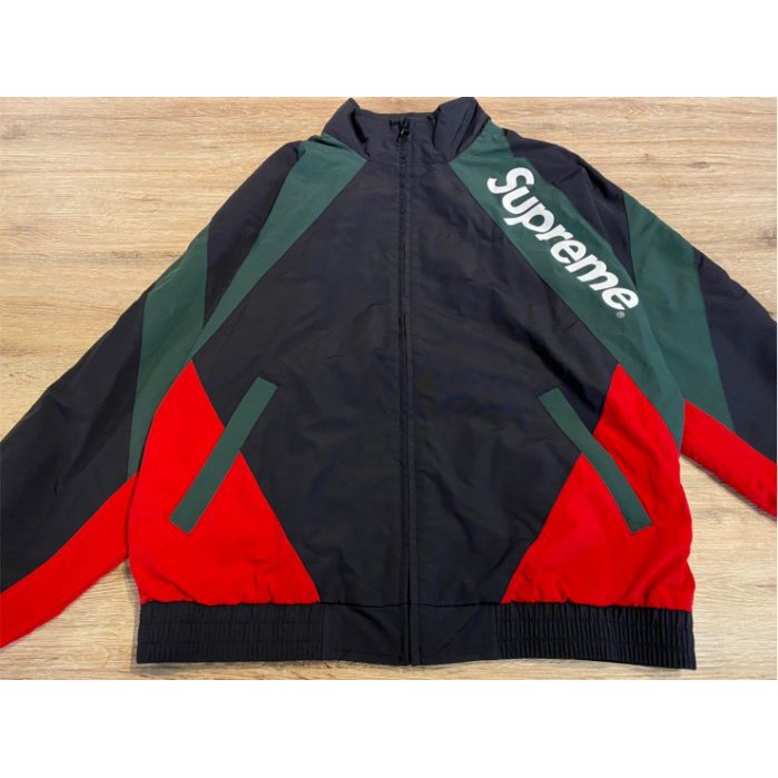 supreme paneled track jacket