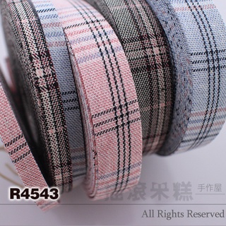 R4543-學院風 格紋 壓布條/緞帶 單一尺寸單一顏色一碼價