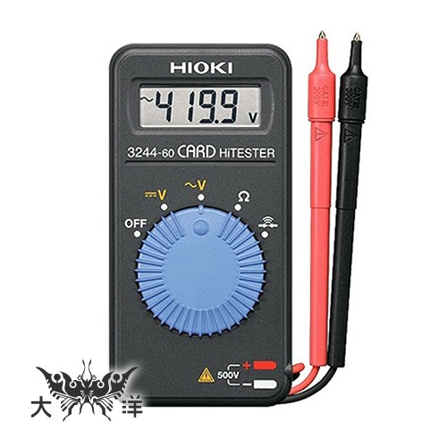 HIOKI 3244-60 超薄型數位電表 口袋型三用電表 大洋國際電子