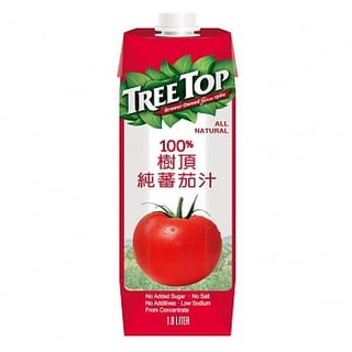 【宅配免運】Treetop 樹頂100%純蕃茄汁(1000mlx12瓶) tomato 果汁 好市多 番茄 樹頂 可果美