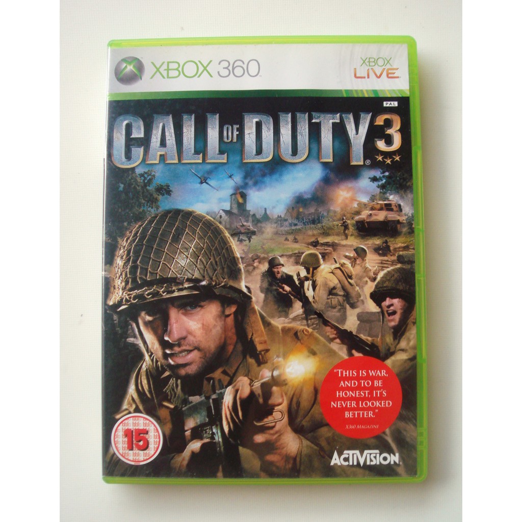 XBOX360 決勝時刻3 使命召喚3 英文版(ONE可玩) Call of Duty 3