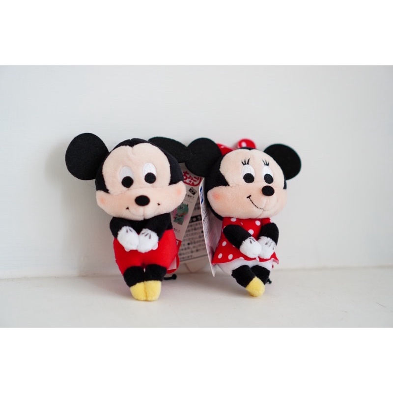 Disney ❤️ 日本正版 T-ARTS 迪士尼 米奇&米妮 坐姿 拍照 玩偶 絨毛 坐坐人偶 娃娃