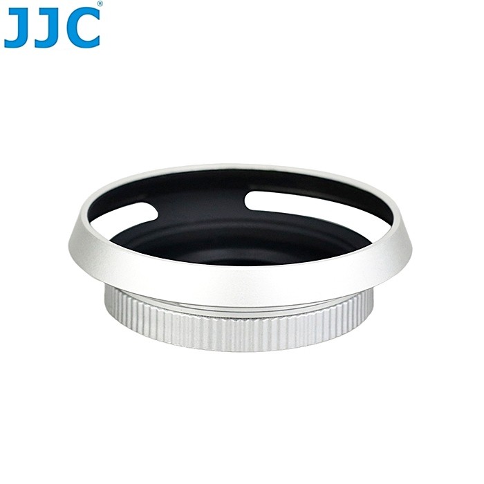 我愛買#JJC銀色Olympus自動鏡頭蓋含遮光罩MZD 14-42mm 1:3.5-5.6 EZ LC-37C自動蓋