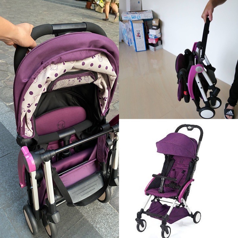「壹品市集」KU.KU酷咕鴨-酷咕鴨時尚輕旅行嬰兒手推車 （紫色）出國只使用一次狀況新 約有9成新