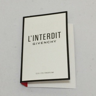 Givenchy 紀梵希 L'INTERDIT 淡香精 1ml 女性香水 噴霧式香水