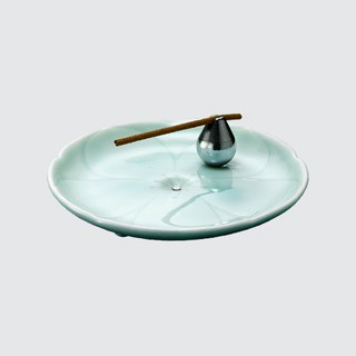 《安達窯》青瓷-森呼吸落香盤(附香) 現貨 客製 香器 禮品