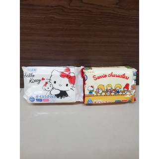 日本製 Hello Kitty 美樂蒂 雙子星 手口專用 濕紙巾